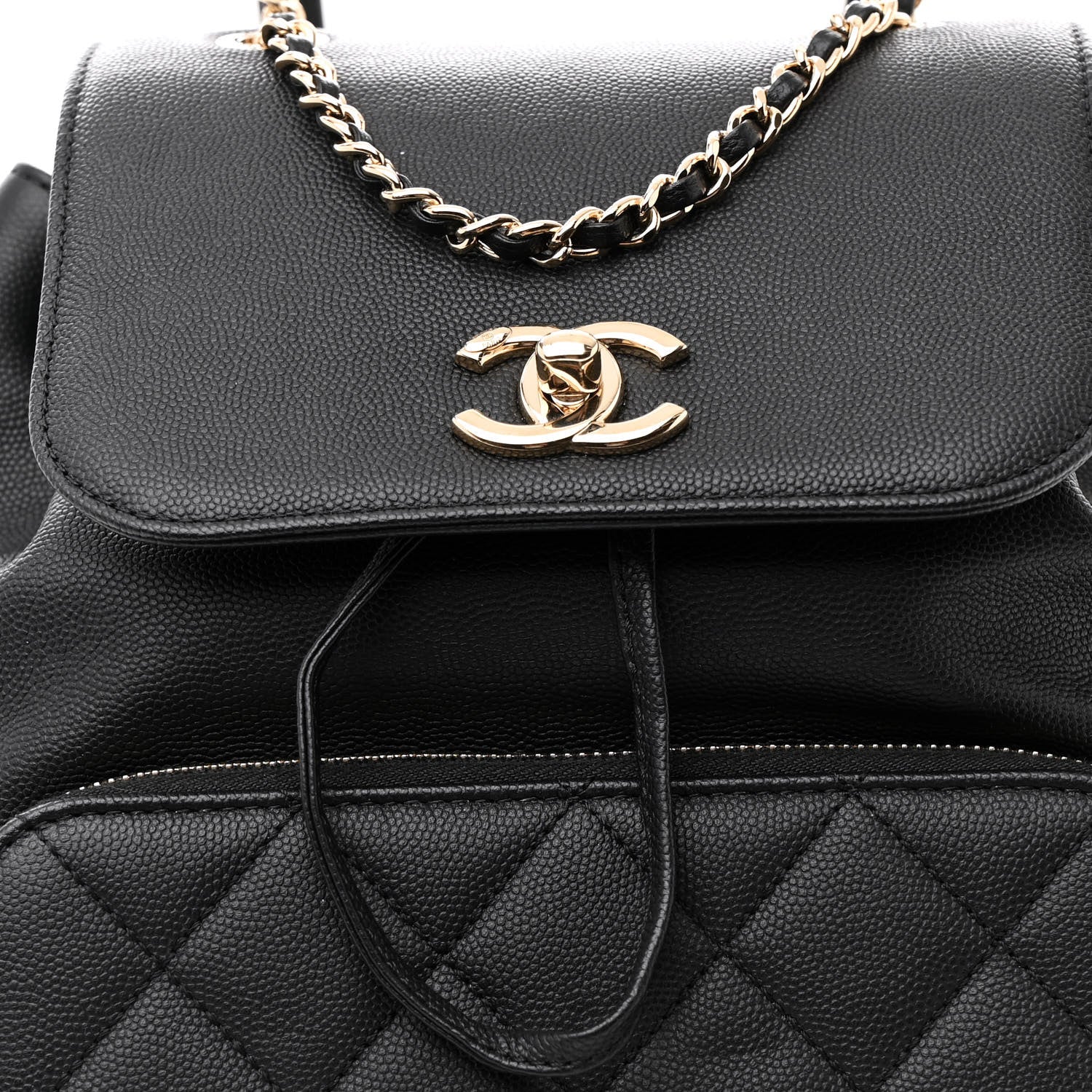 Chanel Caviar Quilted Business Affinity Backpack Black 8 of 11