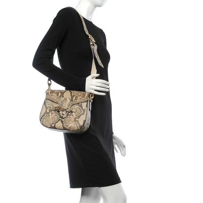 Gucci Python Medium Lady Shoulder Bag Old Roccia 2 of 7