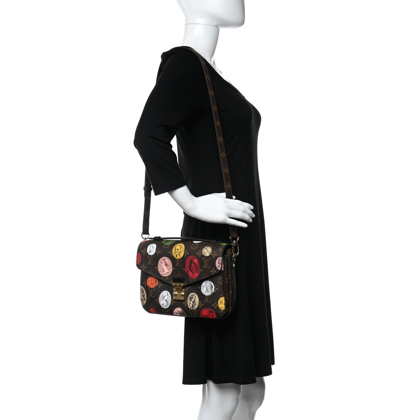 X FORNASETTI Monogram Cameo Pochette Metis