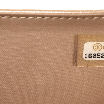 Chanel Lambskin Embossed Camellia Large Flap Wallet Turquoise 8 of 8