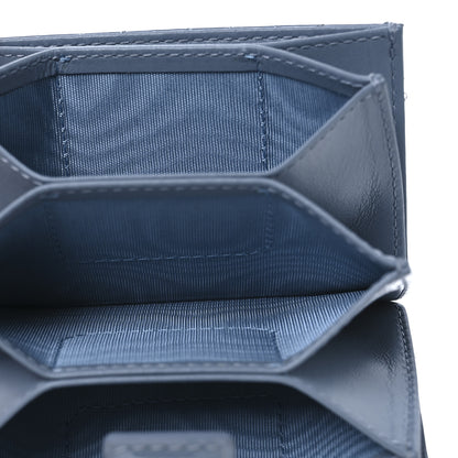 Christian Dior Patent Cannage Lady Dior 5 Gusset Jasmine Card Holder Cloud Blue 5 of 7