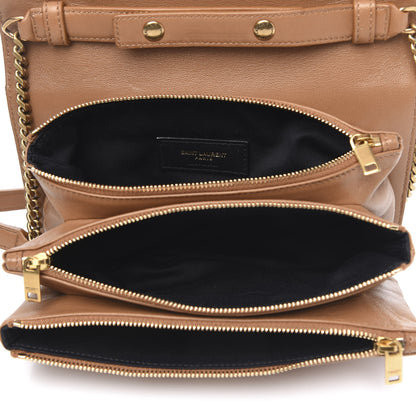 Saint Laurent Lambskin Diamond Quilted Angie Chain Bag Tan 5 of 13