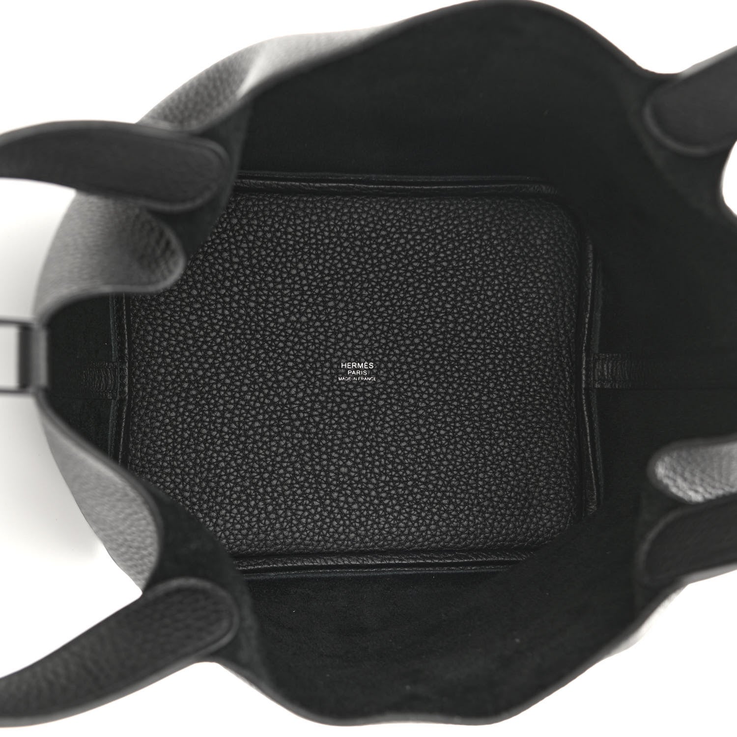 Hermes Taurillon Clemence Monochrome Picotin Lock 22 MM Black 5 of 11