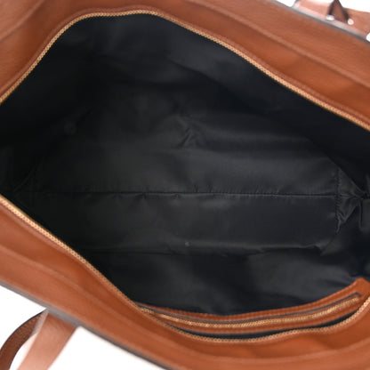 Burberry Calfskin Logo Embossed Medium Ardwell Tote Tan 5 of 9
