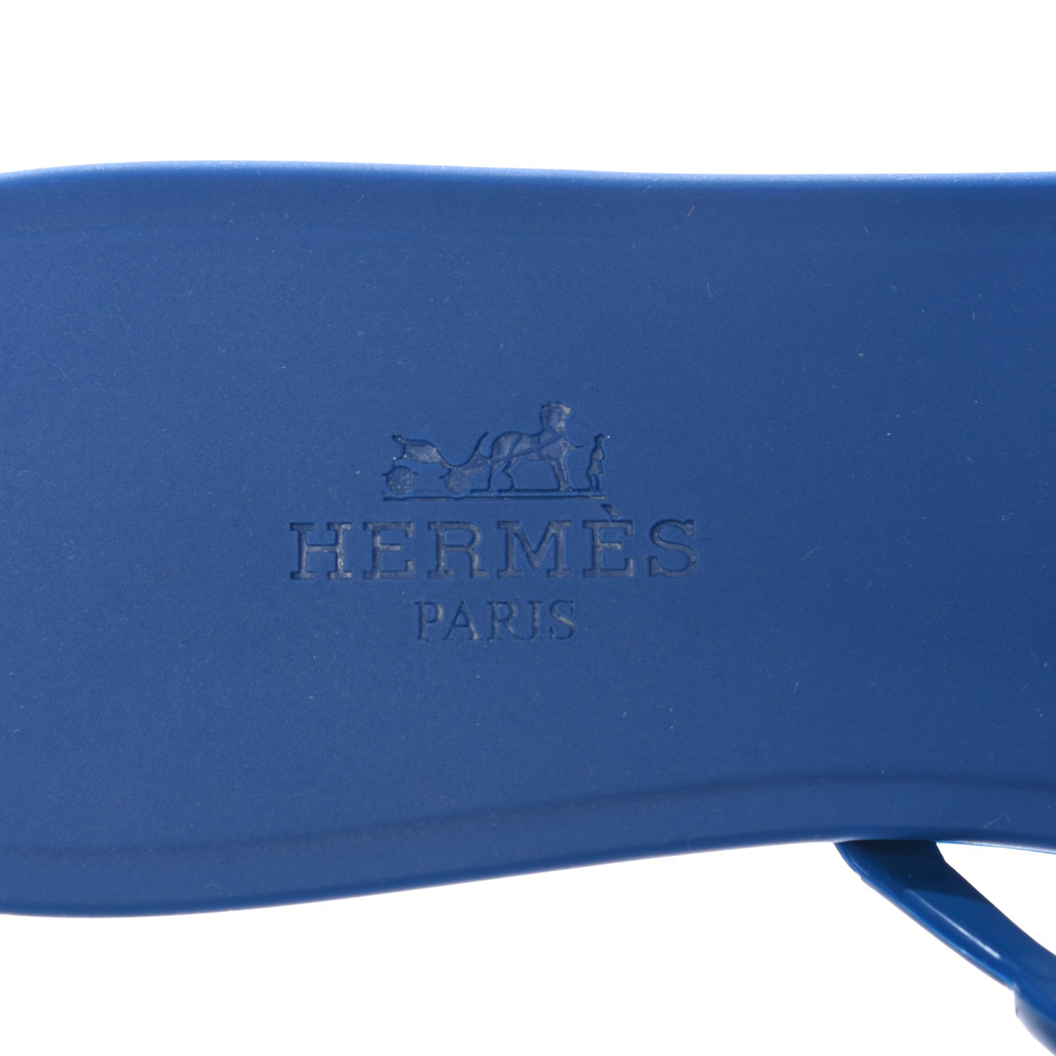 Hermes Rubber Chaine d'Ancre Rivage Sandals 37 Bleu Smalt 6 of 7