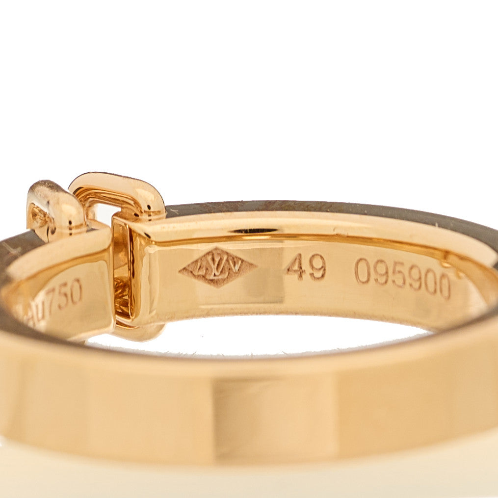 18K Pink Gold Lockit Ring 49 5
