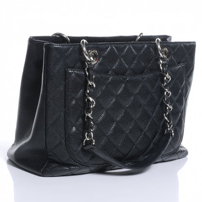 Chanel Caviar Grand Shopping Tote GST Black 3 of 7