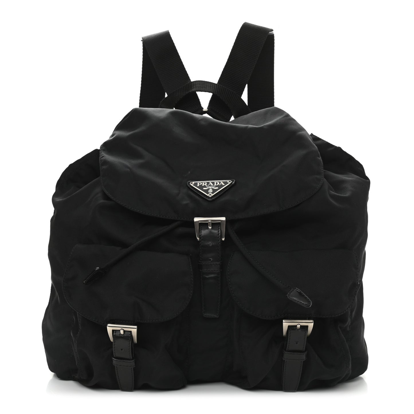 Tessuto Nylon Vitello Backpack Black