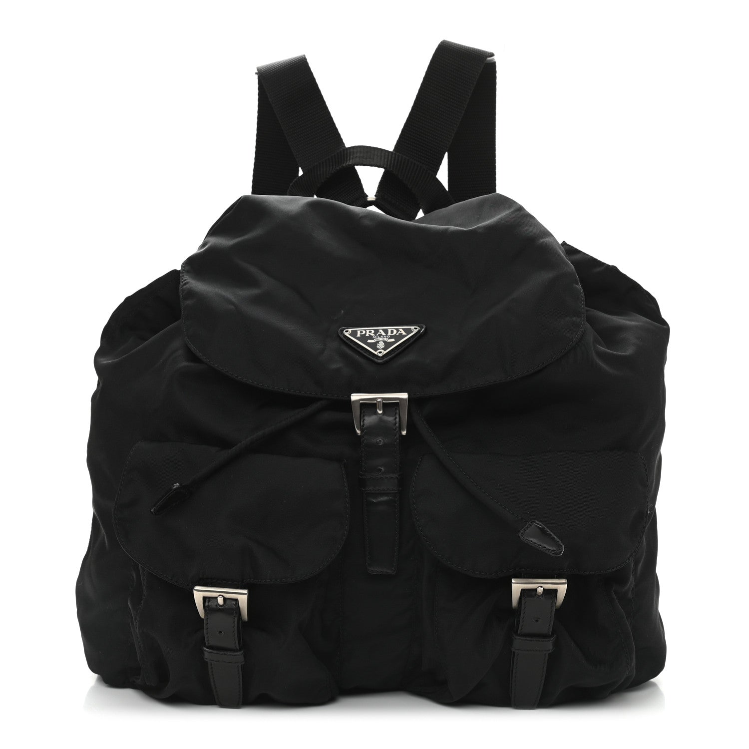 Prada Tessuto Nylon Vitello Backpack Black 1 of 9