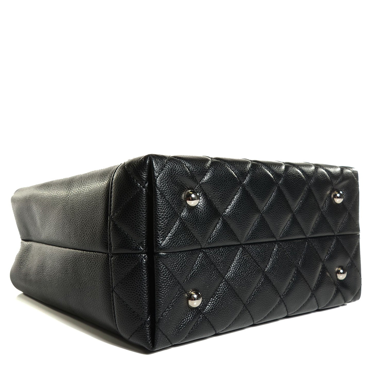 Caviar Medium Soft CC Top Handle Tote Black
