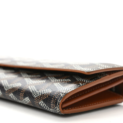 Goyard Goyardine Varenne Long Wallet Black Gold 8 of 10