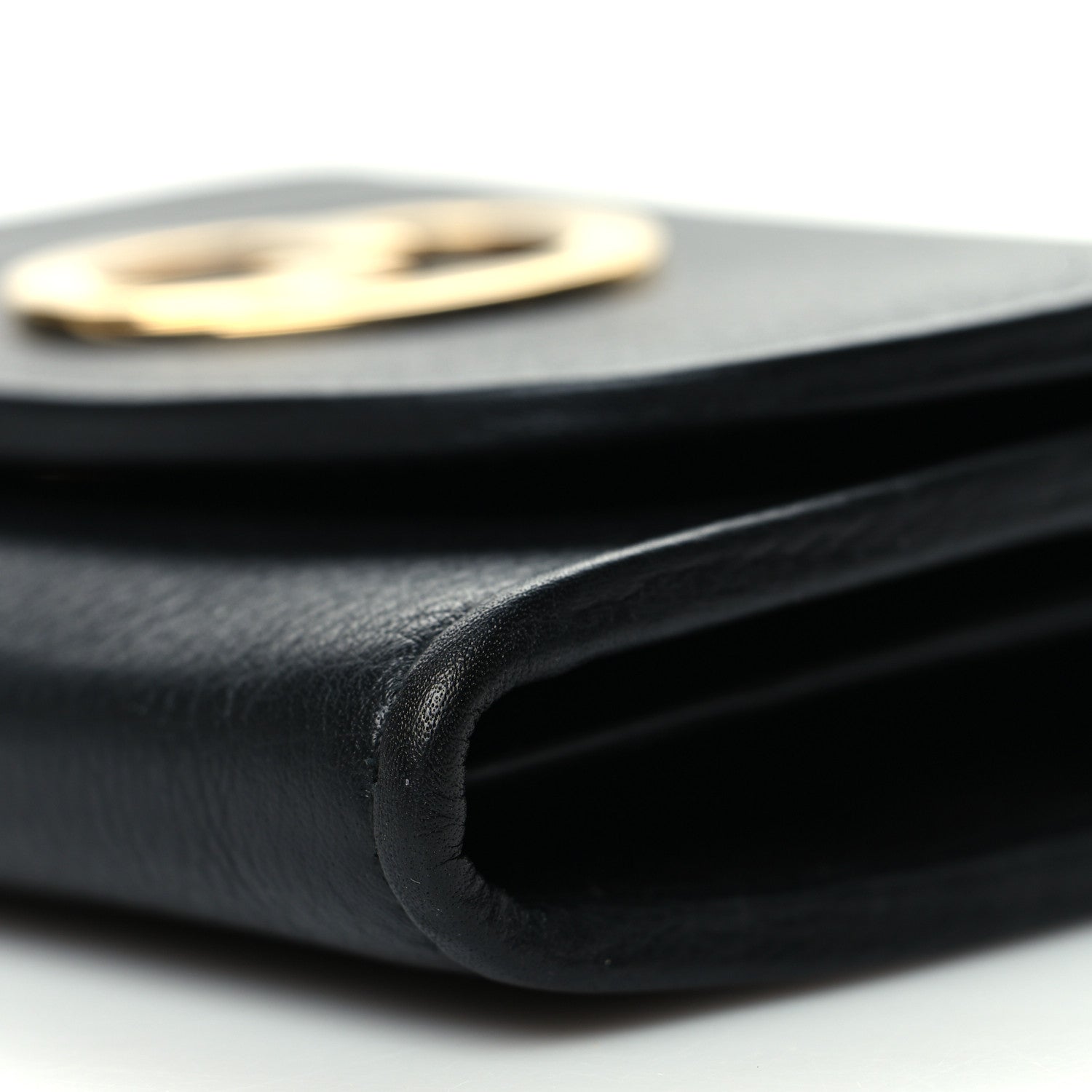 Gucci Roxy Calfskin Medium Blondie Chain Wallet Black 10 of 10