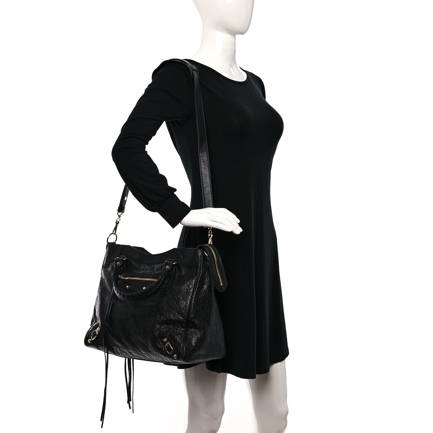 Agneau Classic Gold Hardware Velo Black