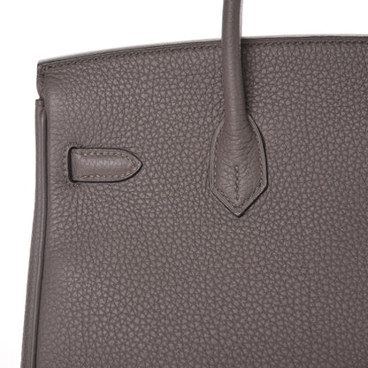 Hermes Togo Birkin 25 Etain 15 of 37