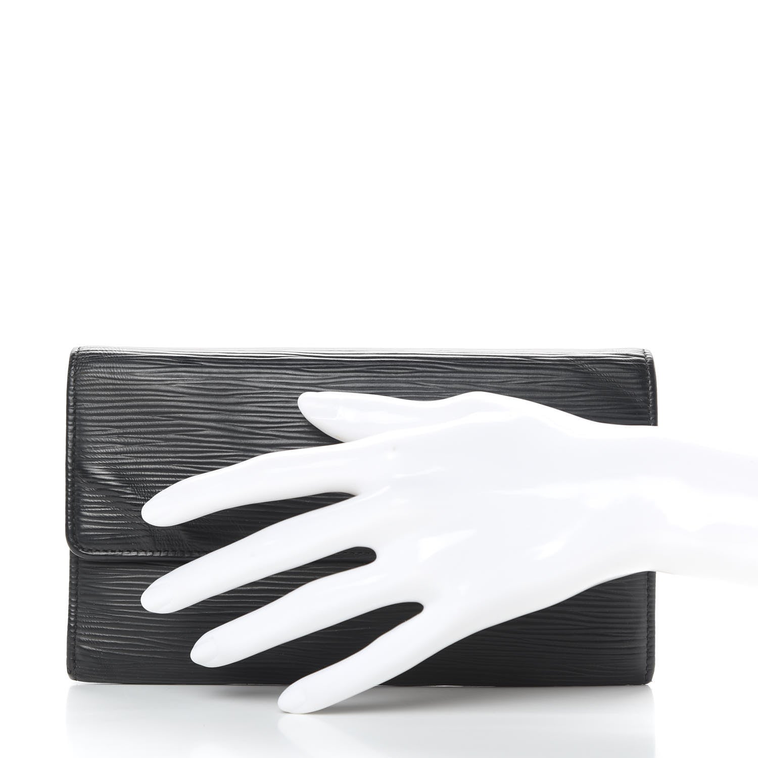 Louis Vuitton Epi Porte Tresor International Wallet Black 2 of 13