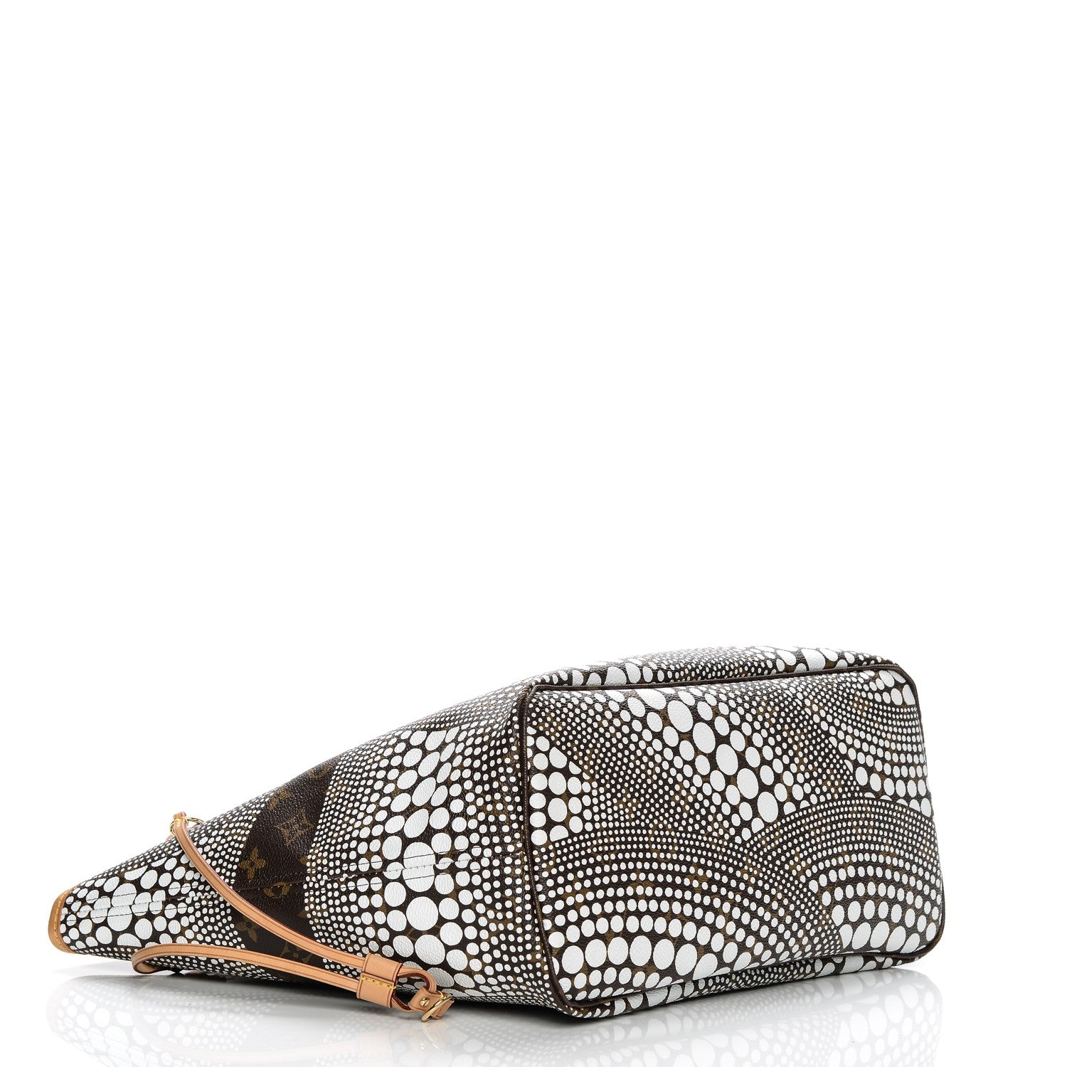 Louis Vuitton Monogram Kusama Waves Neverfull MM White 4 of 8