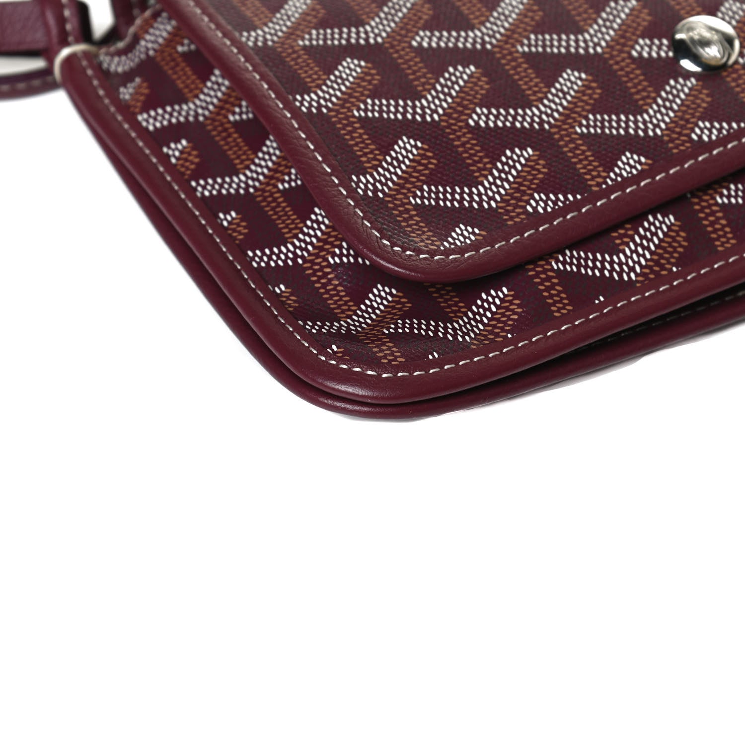 Goyard Goyardine Plumet Wallet Clutch Burgundy 11 of 12