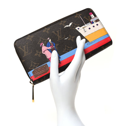 Louis Vuitton Monogram 2016 Christmas Animation Zippy Wallet Rouge 2 of 10