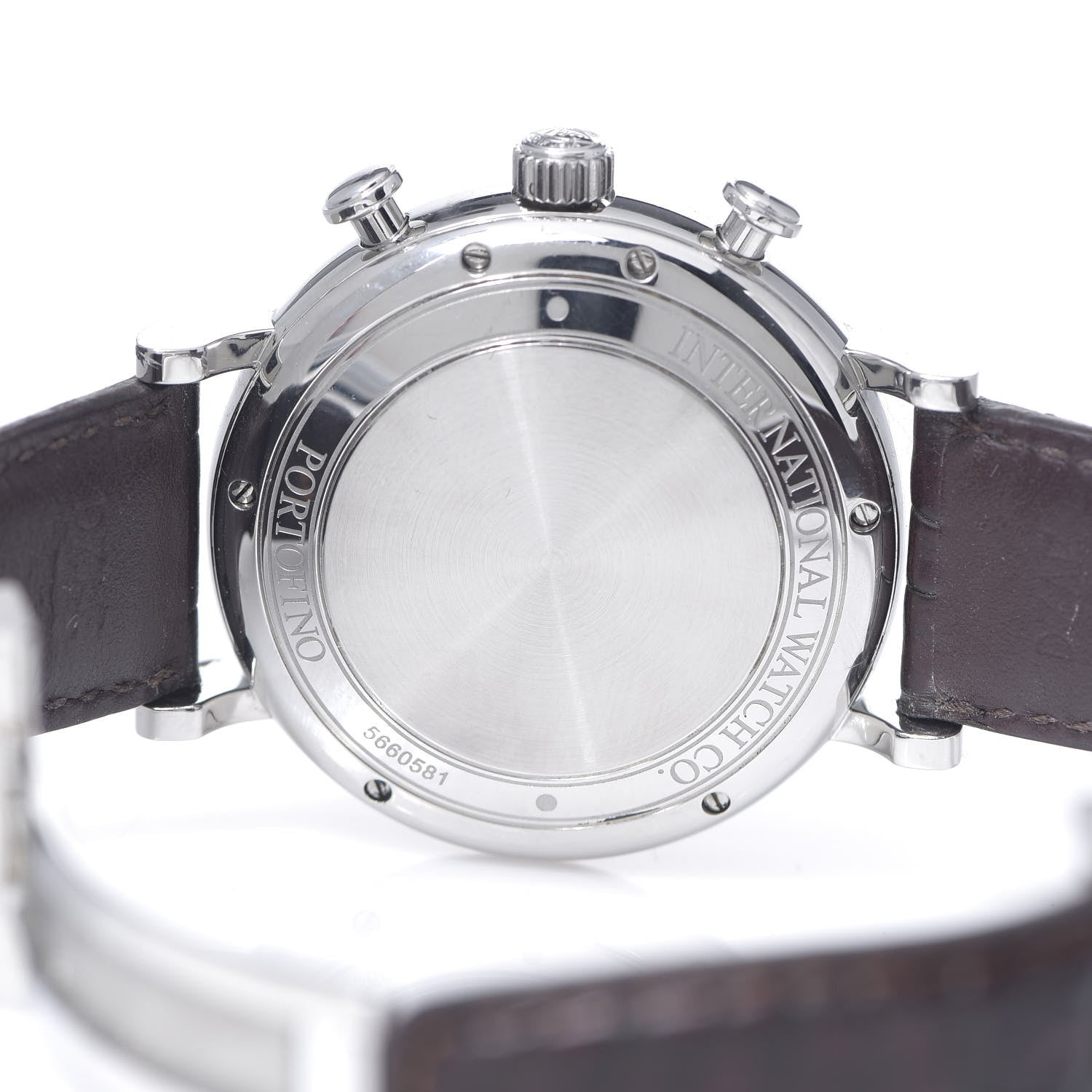 IWC Stainless Steel Alligator 42mm Portofino Chronograph Automatic Watch IW391007 4 of 9