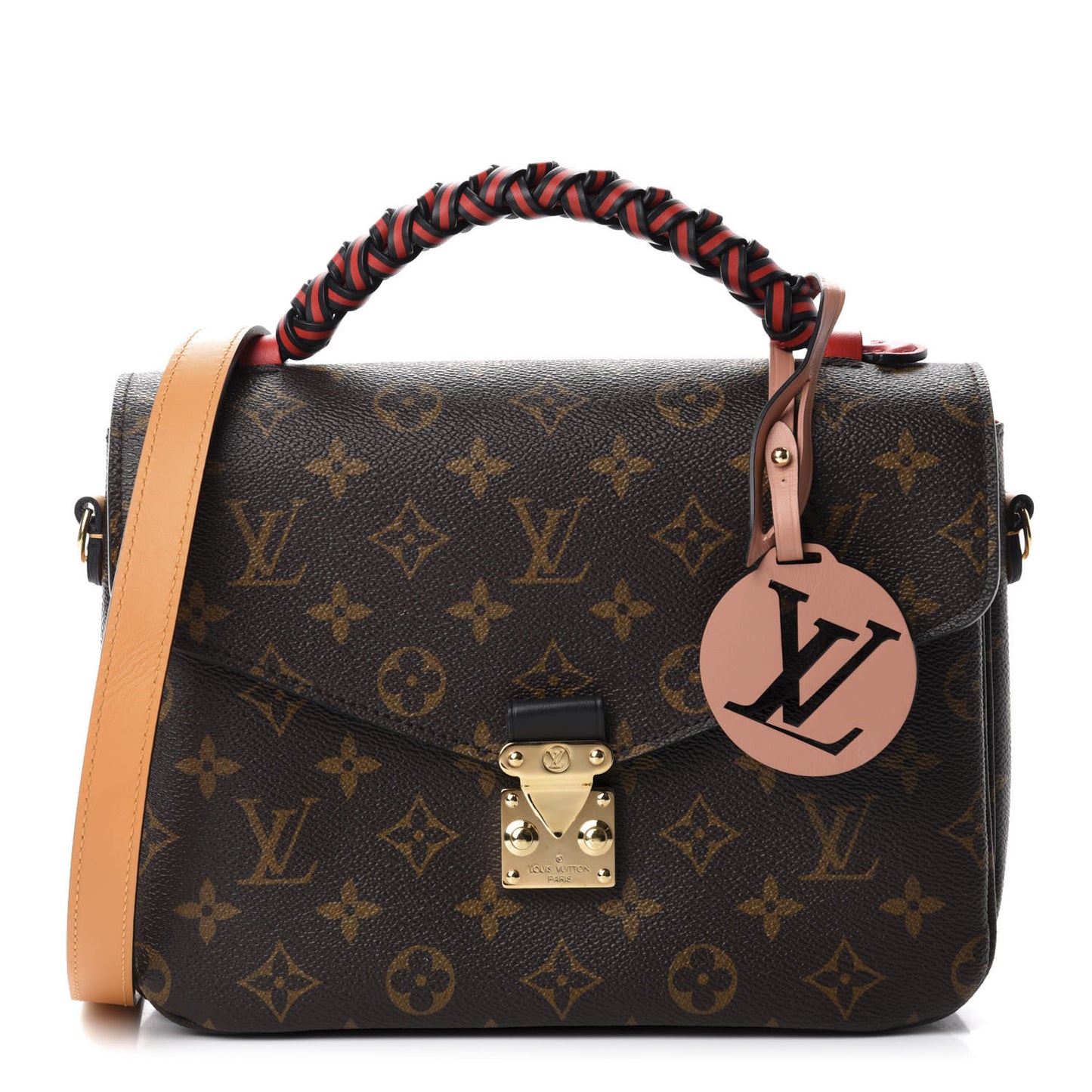Monogram Braided Pochette Metis Safran