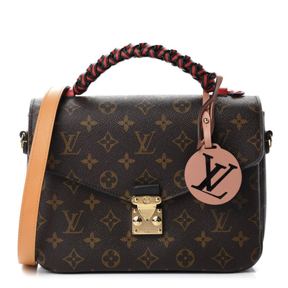 Louis Vuitton Monogram Braided Pochette Metis Safran 1 of 9