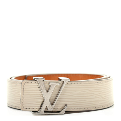 Louis Vuitton Epi LV Initiales Belt 80 32 Ivory 1 of 7