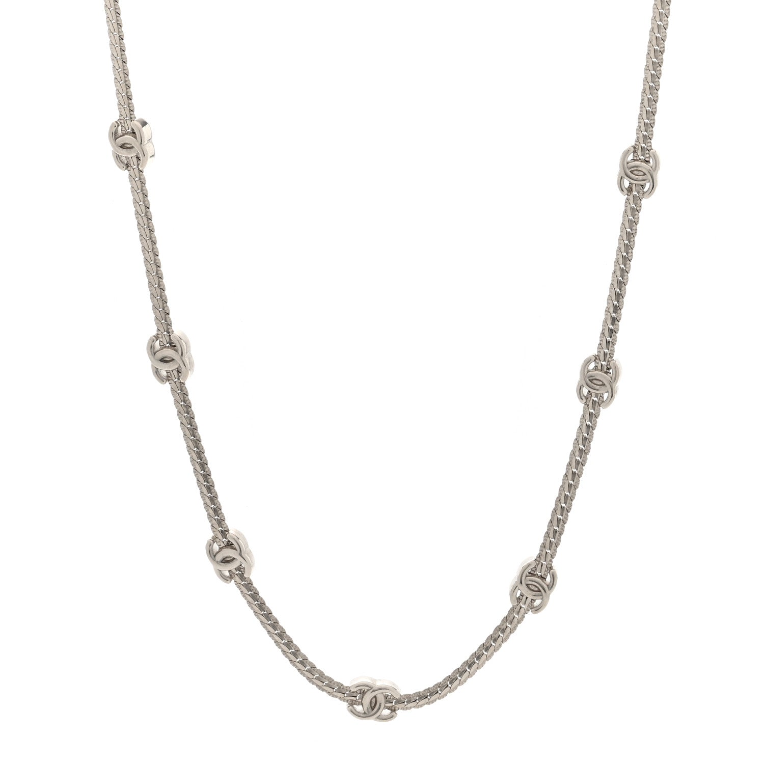 Chanel Metal CC Short Chain Necklace Gold 1 of 5