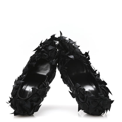 Balenciaga Satin Pointed Marie A Bows All Over 110mm Pumps 35 Black 2 of 9