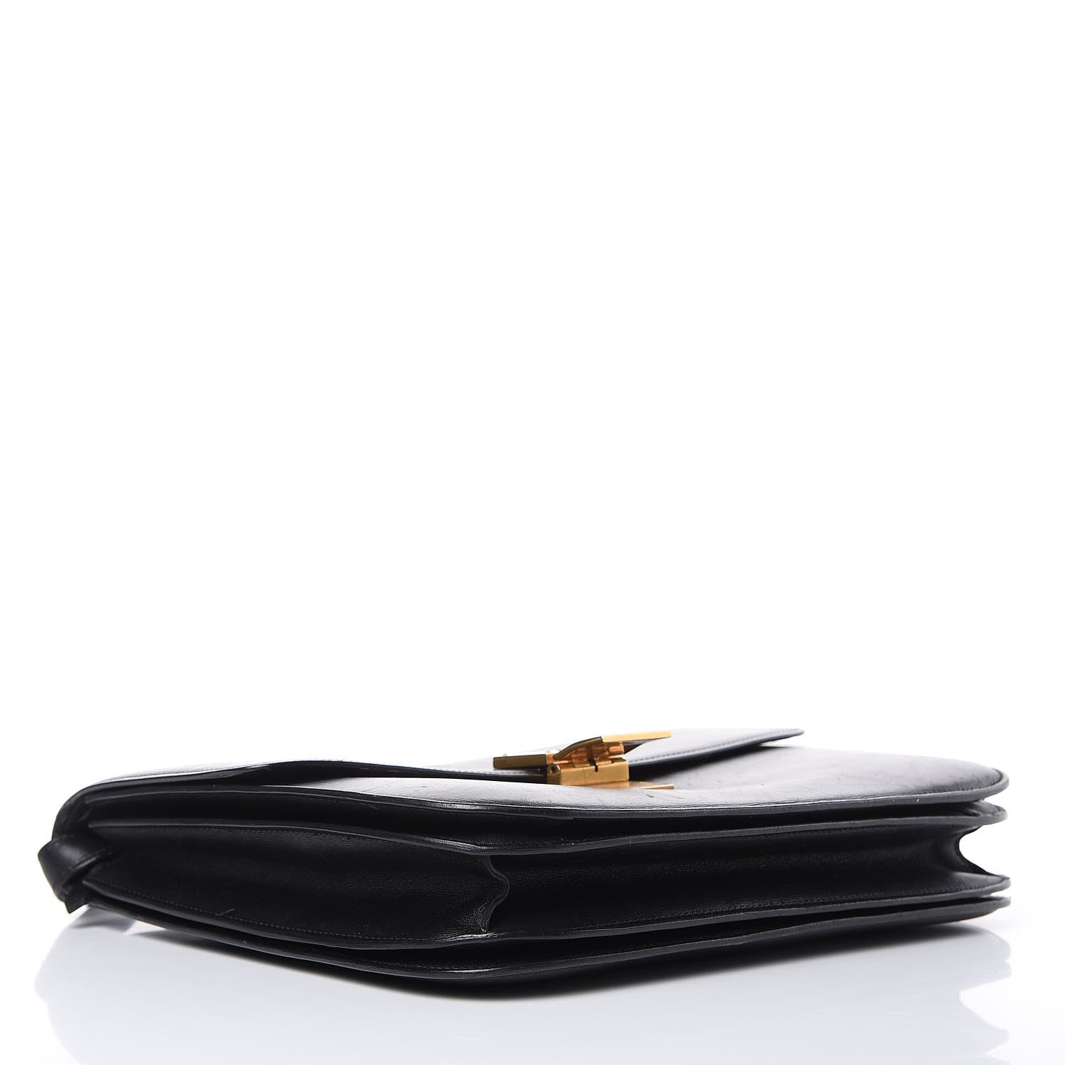 Celine Smooth Calfskin Large Classic Box Flap Bag Black 4 of 25