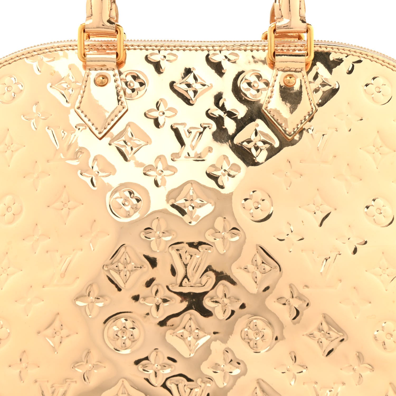 Louis Vuitton Monogram Miroir Alma MM Gold 7 of 12