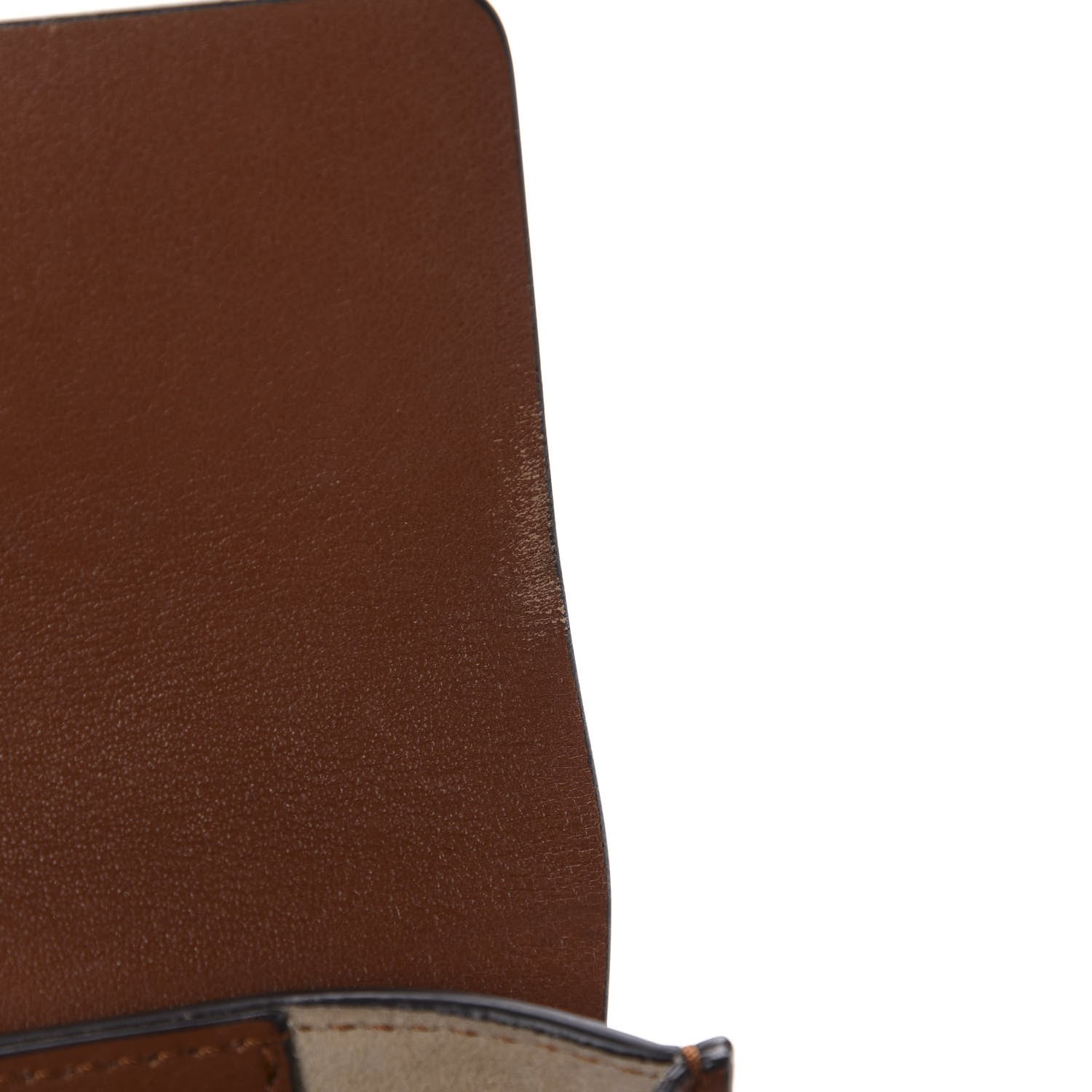 Chloe Suede Calfskin Mini Faye Shoulder Bag Tobacco 9 of 12