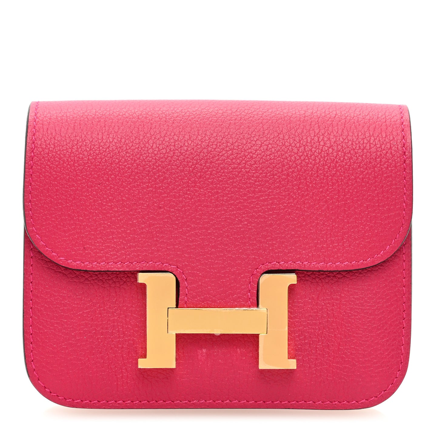 Evercolor Bi-Color Constance Slim Wallet Framboise Rouge Sellier