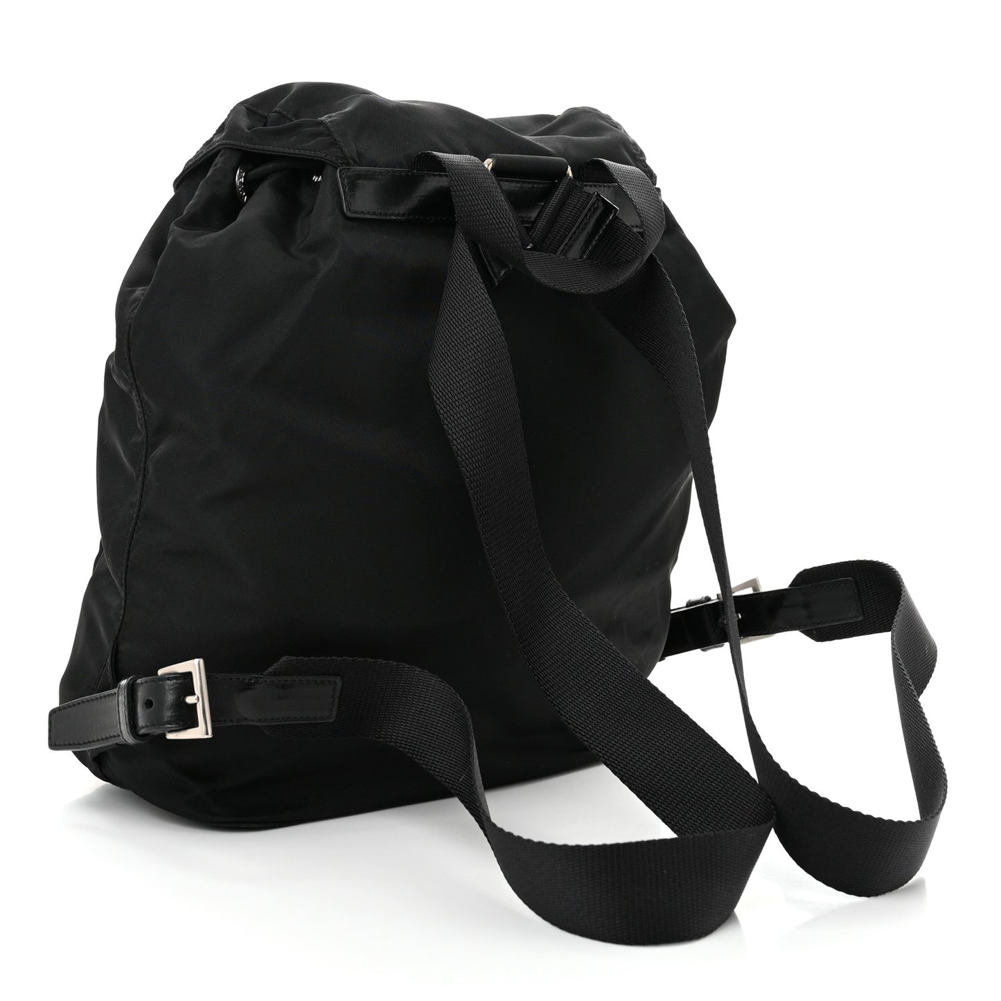 Tessuto Nylon Vela Cinch Backpack Black