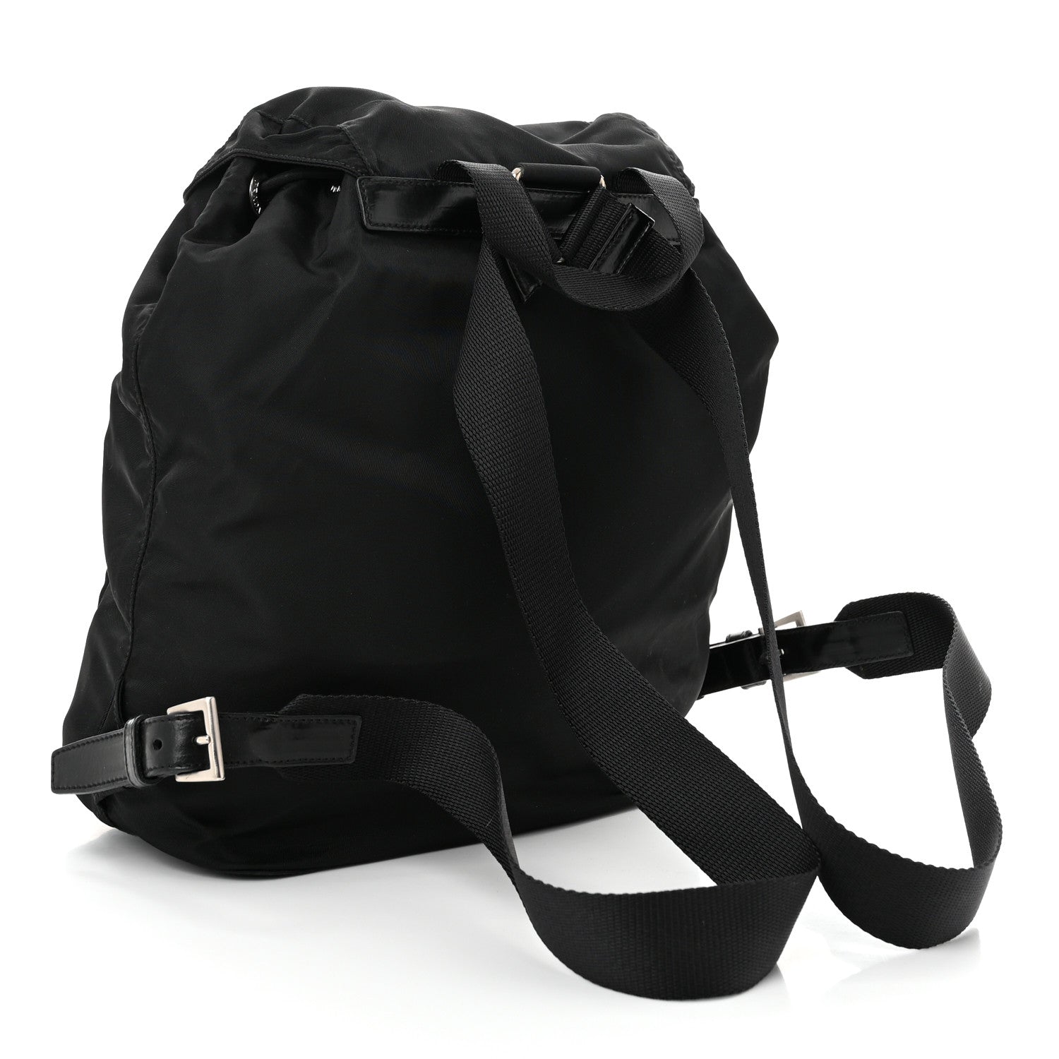 Prada Tessuto Nylon Vela Cinch Backpack Black 3 of 10