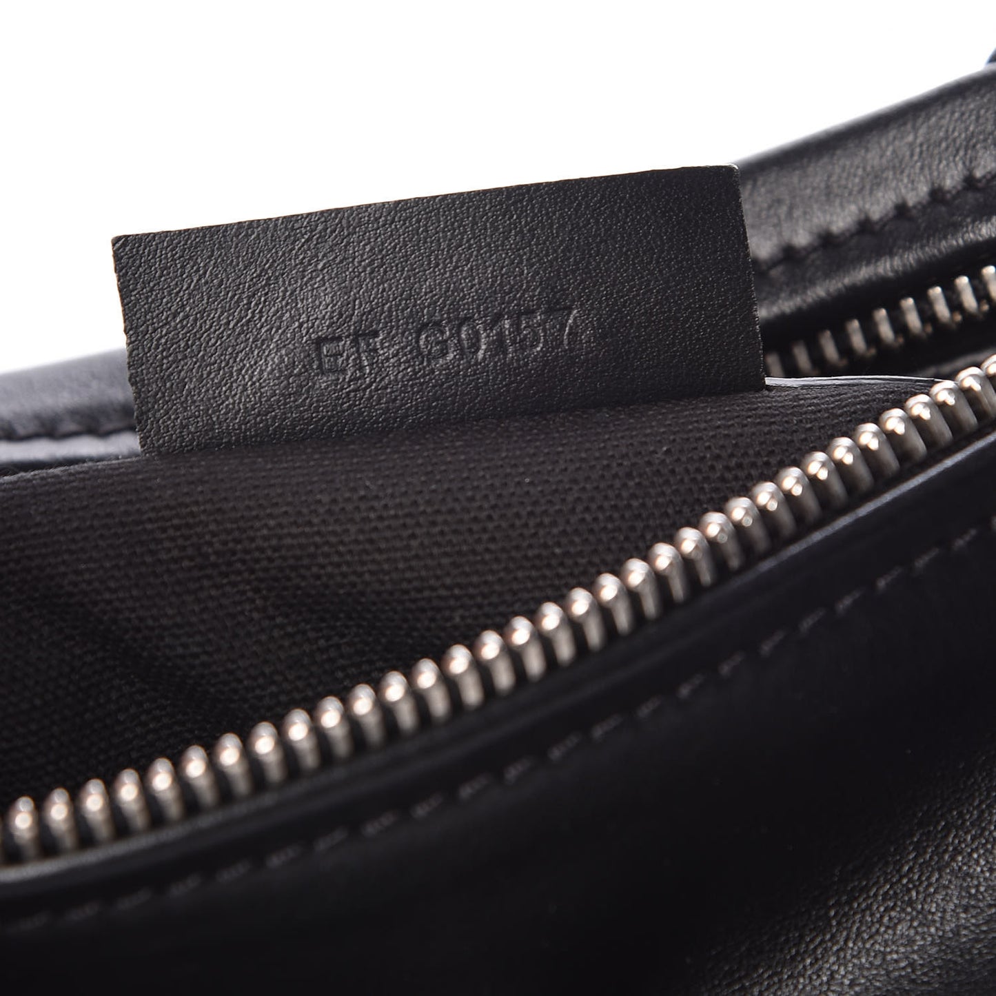 Calfskin Small Pandora Logo Strap Black