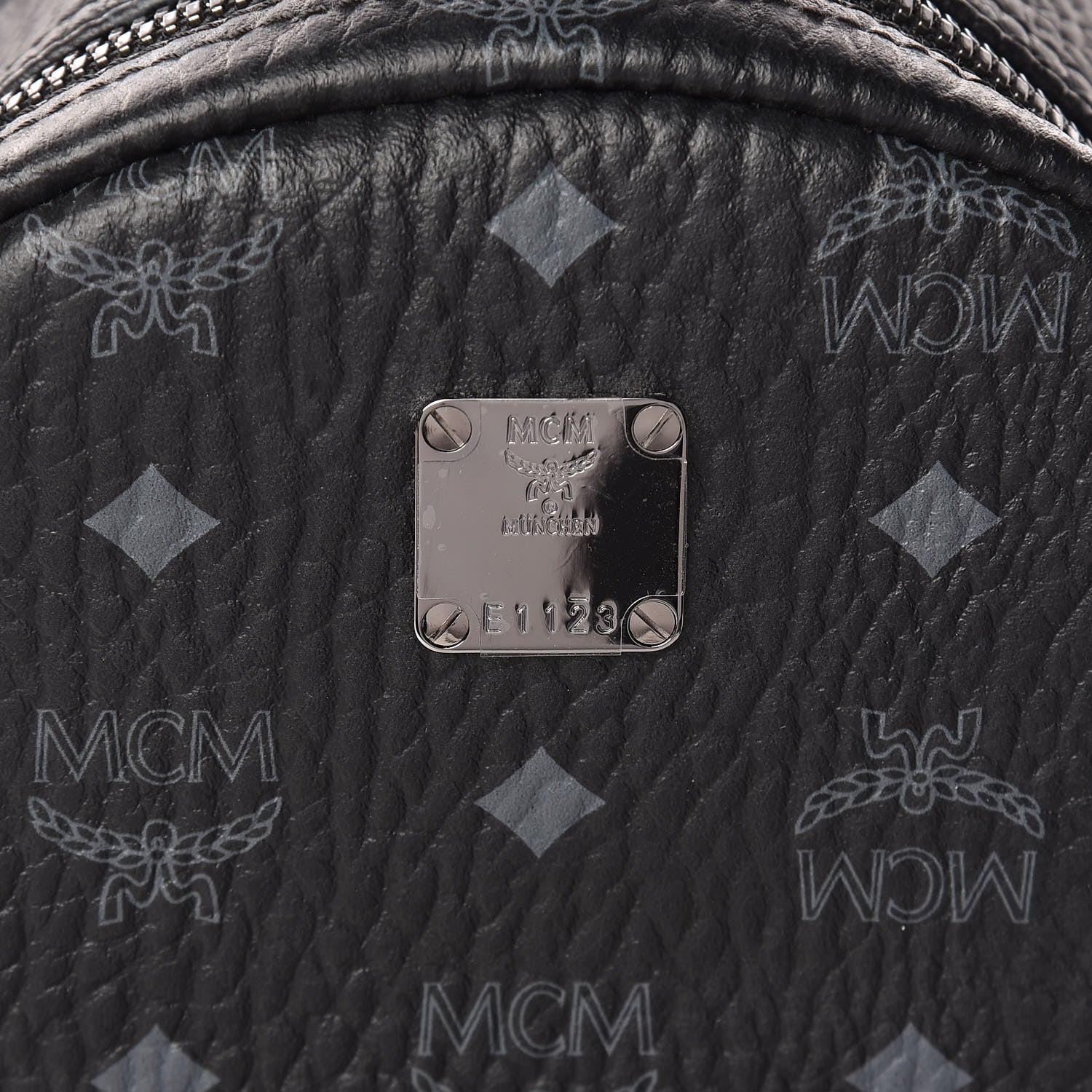 MCM Visetos Small Stark Backpack Black 8 of 10