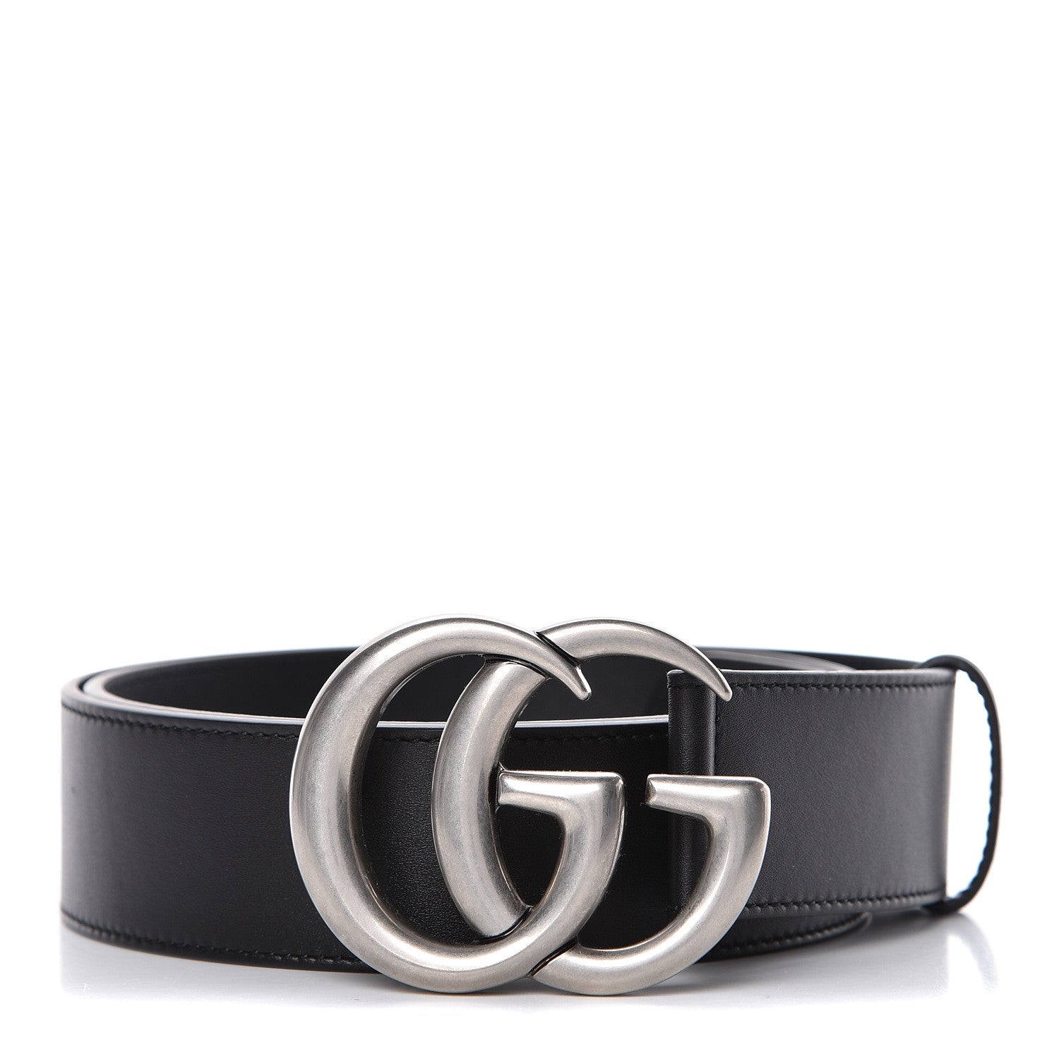 Gucci Moon Calfskin Nickel Double G 40mm Belt 90 36 Black 1 of 8