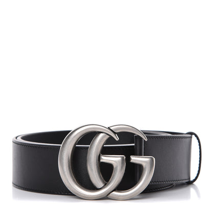 Gucci Moon Calfskin Nickel Double G 40mm Belt 90 36 Black 1 of 8