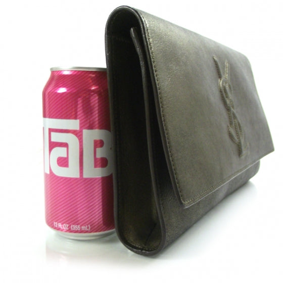 Leather Belle de Jour Clutch Metallic