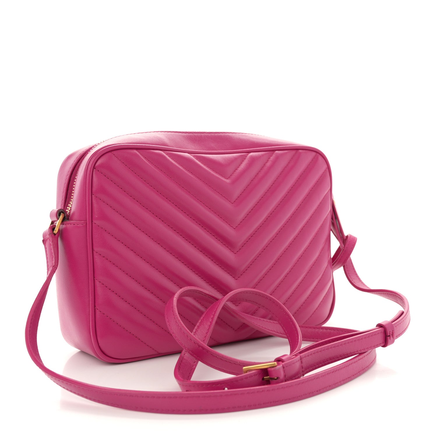 SAINT LAURENT ピンク ビジネスバッグ Saint Laurent Calfskin Matelasse Monogram Lou Camera Bag Bright