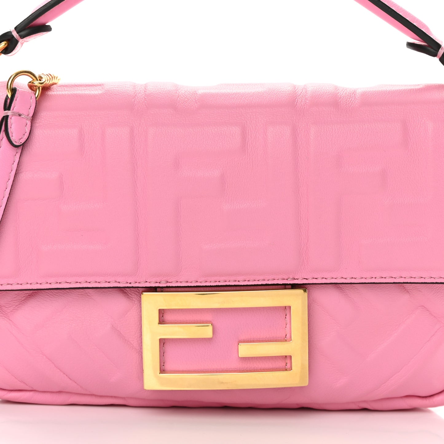 Nappa FF 1974 Embossed Mini Baguette Lollypop