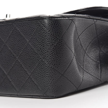 Chanel Caviar Quilted Jumbo Double Flap Black 12 of 15