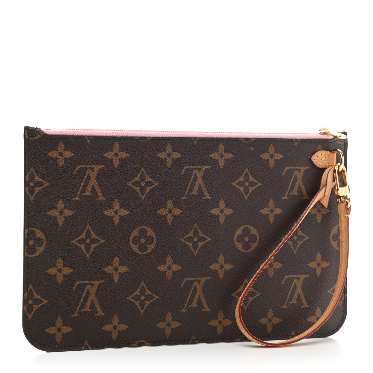 Louis Vuitton Monogram Neverfull MM GM Pochette Sugar Pink 3 of 8