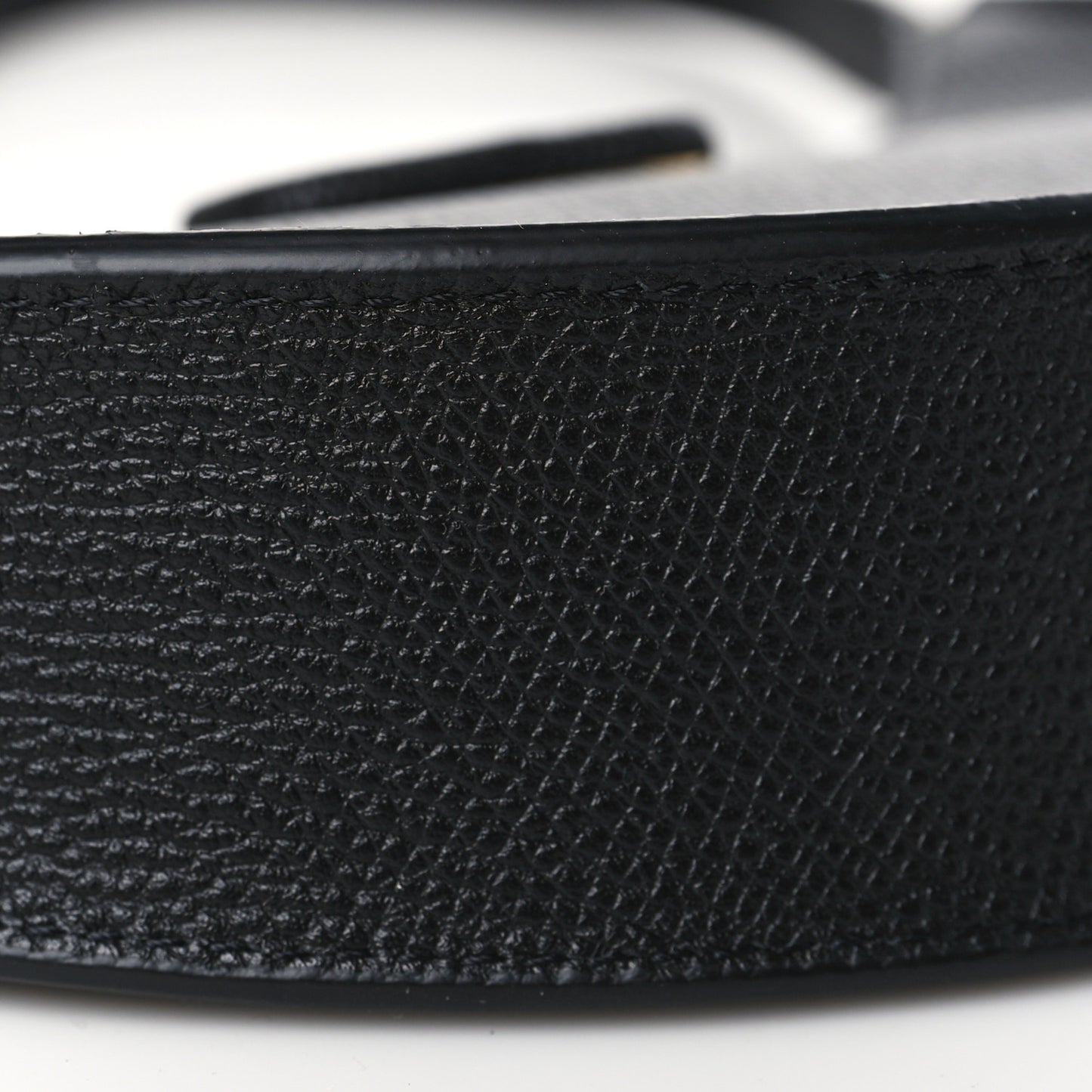 Grainy Calfskin Mini Vlogo Hobo Bag Black