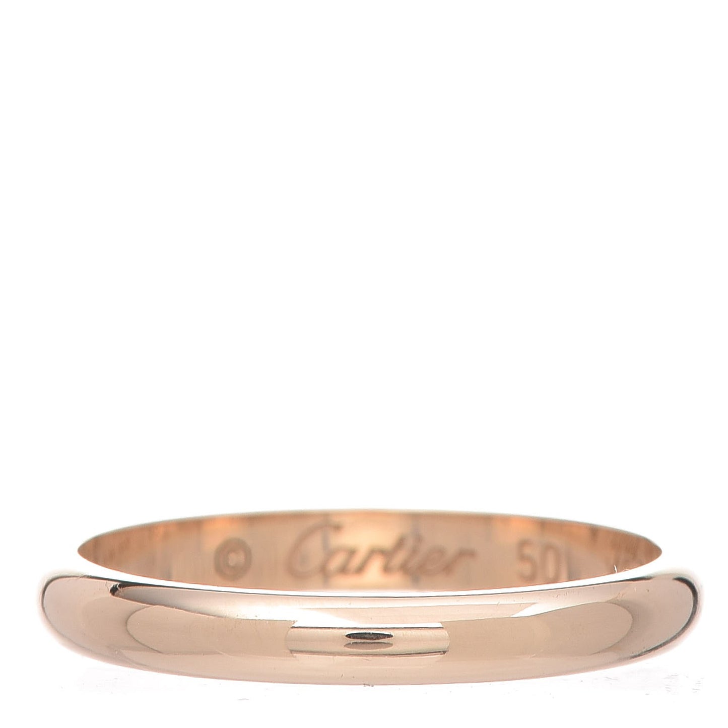 18K Yellow Gold Band Ring 50 5.25