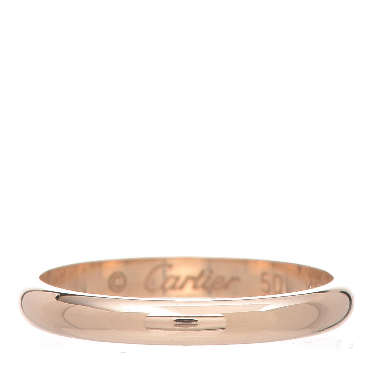 Cartier 18K Yellow Gold Band Ring 50 5.25 1 of 11