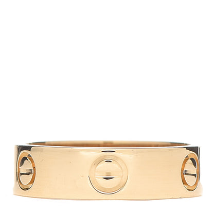 Cartier 18K Yellow Gold 5.5mm LOVE Ring 56 7.5 1 of 6