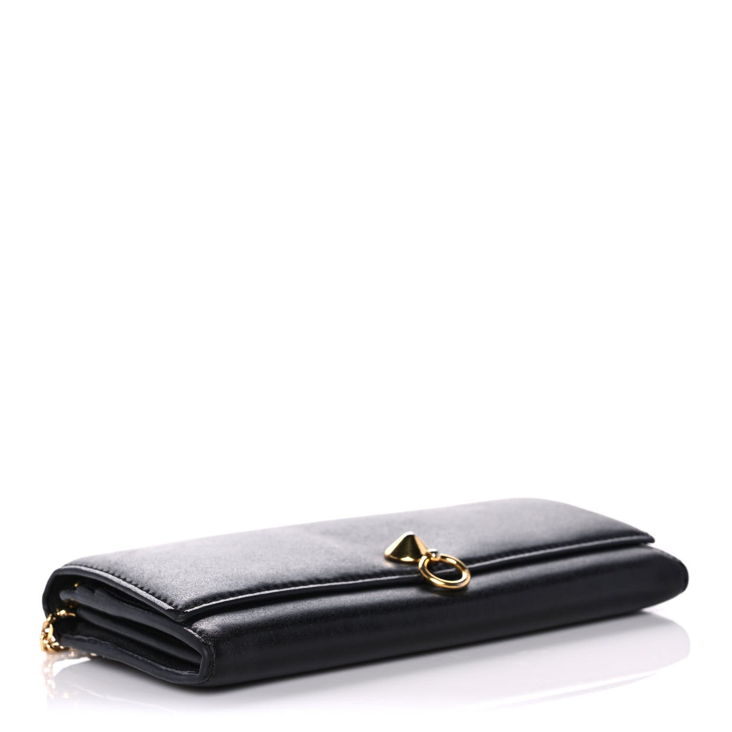 Vitello Liberty Century Lucido By The Way Continental Wallet On Chain Black