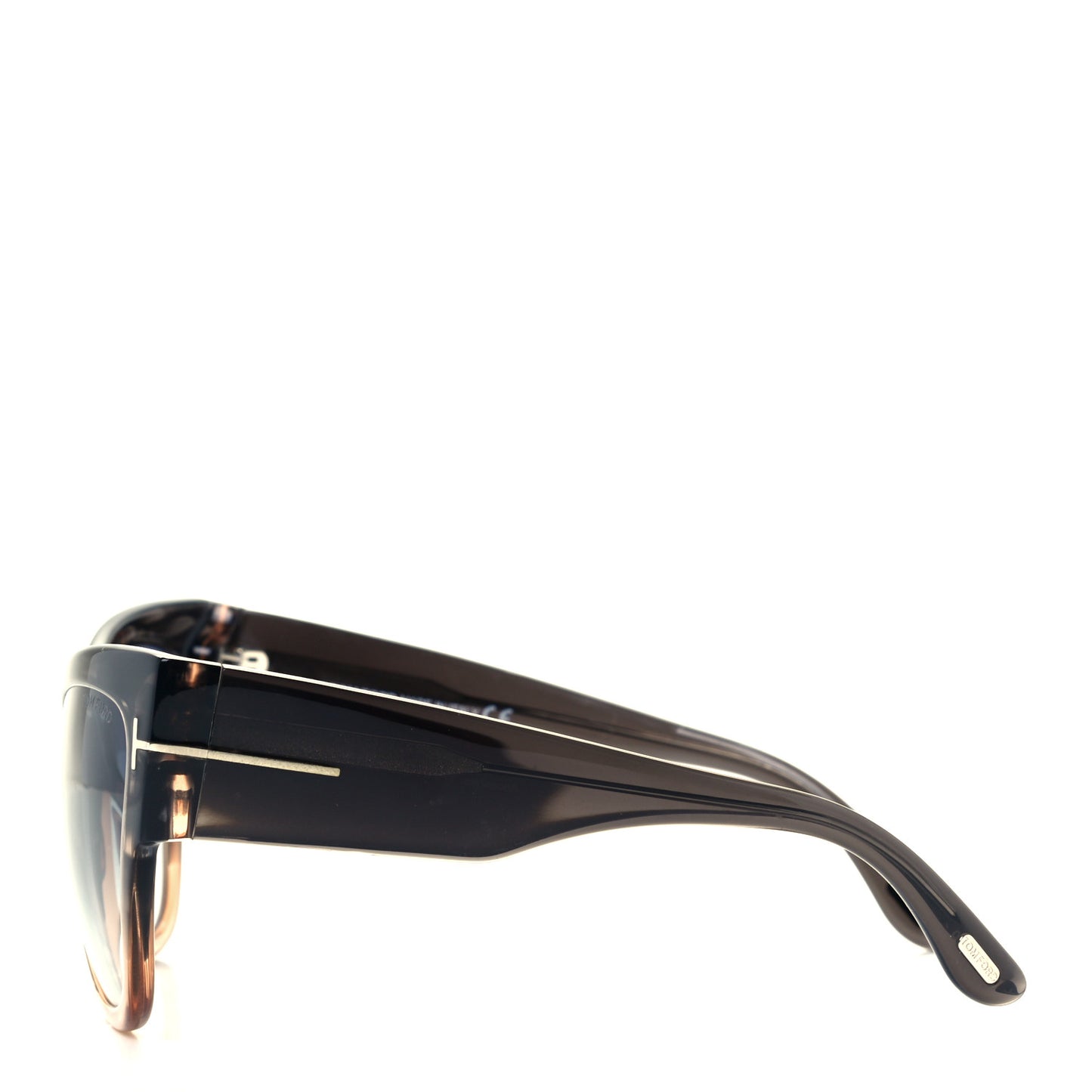 Acetate Anoushka Cat Eye Sunglasses TF371 Melange Grey Peach