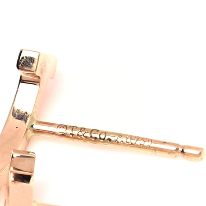 Tiffany 18K Rose Gold T Smile Stud Earrings 5 of 6